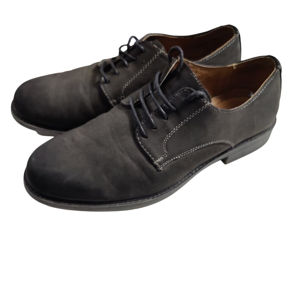 Dexter Comfort Men's Sz 8 Grey Suede Oxford Lace Up Shoes Office Dressy
